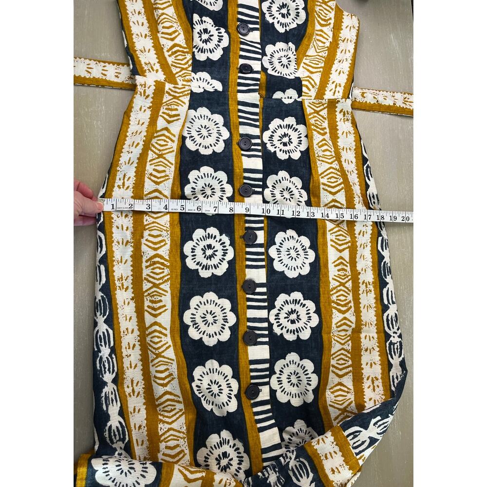 Awesome Vintage 70's Alex Coleman Hawaiian Tiki Boho Sheath Maxi Dress - Picture 7 of 10
